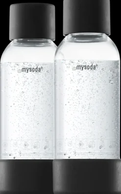 MySoda Vesi Ja Juomat-Black 0.5L Juomapullo 2-Pack