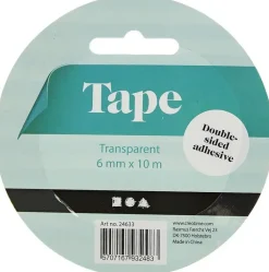 Nellen Askartelutarvikkeet-Kaksipuoleinen Askarkeluteippi 6Mm X 10M