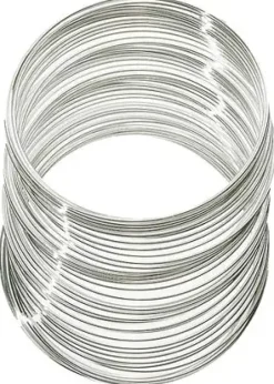 Nellen Askartelutarvikkeet-Kieppivaijeri 0,8Mm N. 11,5M Hopea