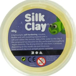 Nellen Askartelutarvikkeet-Silkkimassa 40G Keltainen