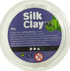 Nellen Askartelutarvikkeet-Silkkimassa 40G Valkoinen