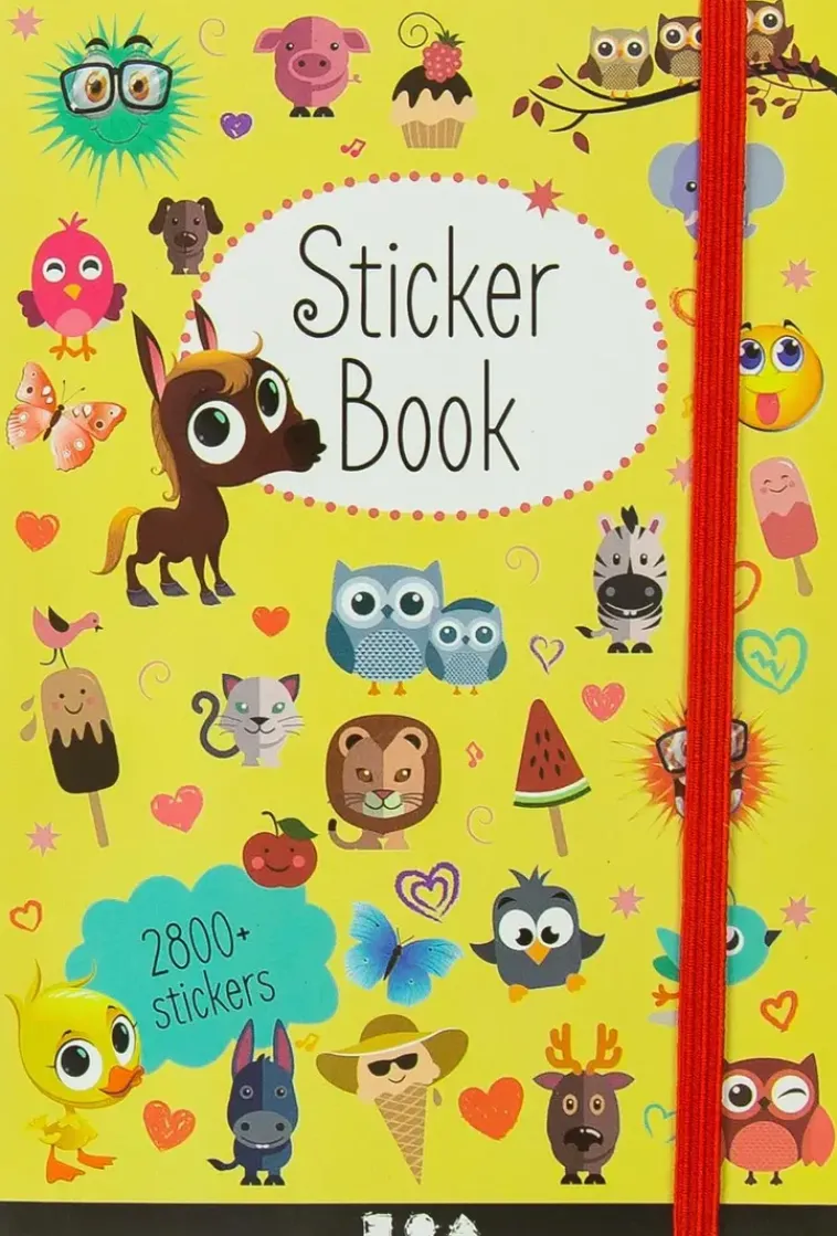 Nellen Askartelutarvikkeet-Tarrakirja 80 Sivua 2800 Erilaista Tarraa