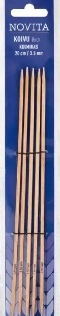 Sale Sukkapuikko Kulmikas 20Cm - 3,5 Mm Koivu Käsityötarvikkeet