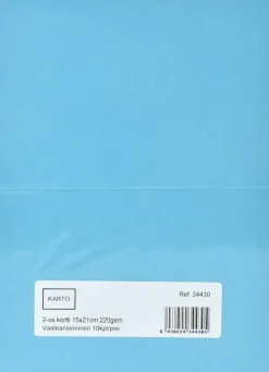 Clearance 2-Os. Kortti 15X21 Cm 220 Gsm Vaalean Sininen 10 Kpl/Pss Askartelutarvikkeet