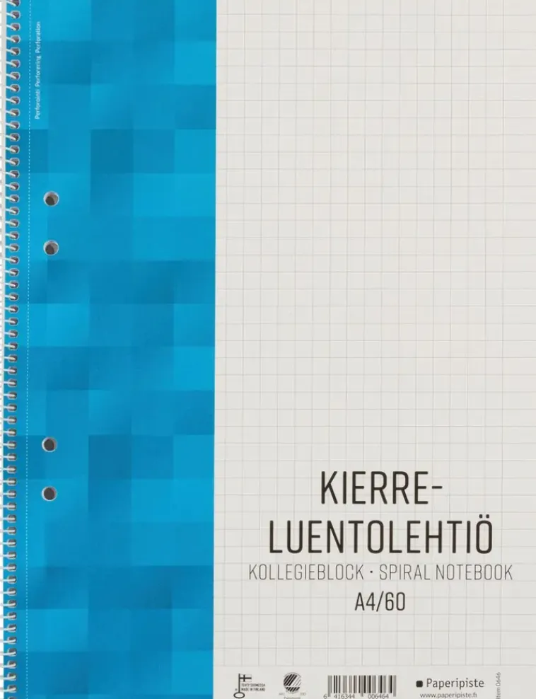 New Kierreluentolehtio A4/60 Paperitarvikkeet