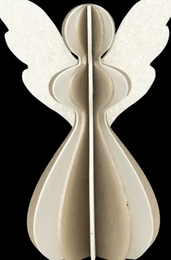 Clearance Poytakoriste Puuenkeli 13,5 Cm, Erilaisia Sesonkijuhlatarvikkeet