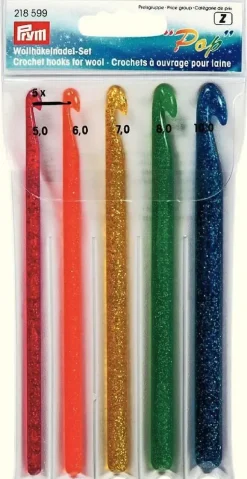 Hot Virkkuukoukut 5 Kpl Koot 5-6-7-8-10 Mm Käsityötarvikkeet