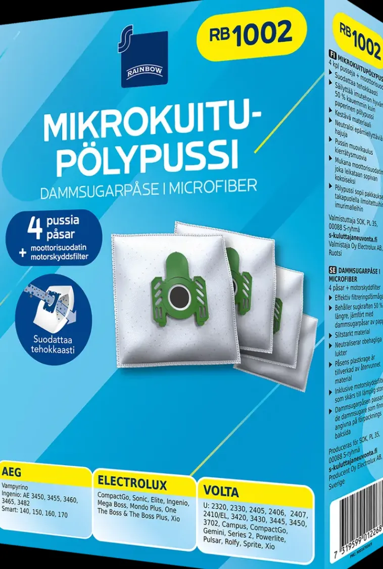 Rainbow Imurit Ja Tarvikkeet-Polypussi Rb1002 4Kpl + Moottorisuodatin