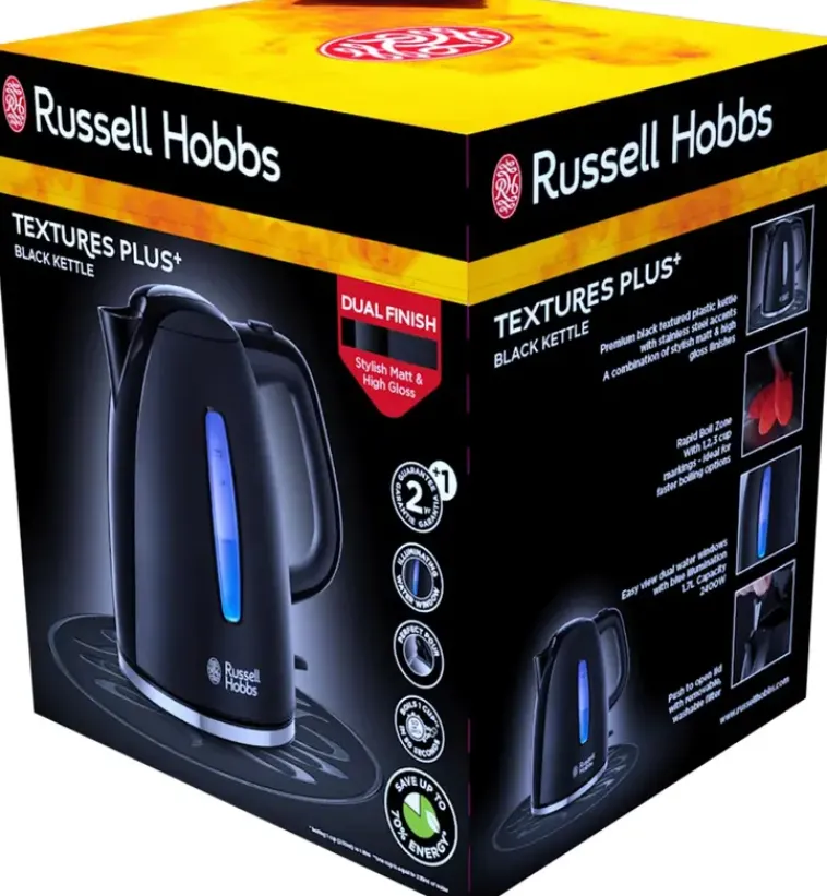 Russell Hobbs Kahvi Ja Tee-Textures Plus Vedenkeitin