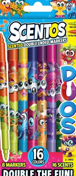 Discount Tuoksuvat Kaksipaiset Ohutkarkiset Tussit 8Kpl Toimistotarvikkeet