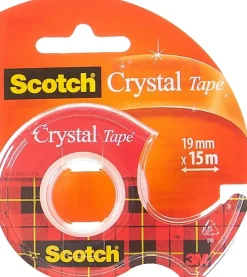 Best Scotch® Crystal Clear-Teippi, 19 Mm X 15 M, 1 Rulla + Kasiteline Toimistotarvikkeet
