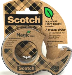 Discount Scotch® Magic Ekologinen Teippi 19Mm X 15M, 1 Rulla + Kierratysmateriaalista Valmistettu Pidike Toimistotarvikkeet