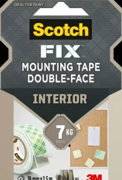 New Scotch-Fix Interior Kiinnitysteippi 4496G-1915-P, 19 Mm X 1,5 M, 1 Rulla/Pakkaus Toimistotarvikkeet