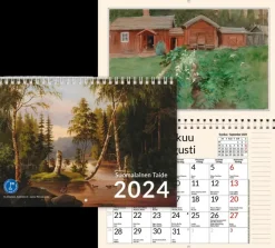 Clearance Seinakalenteri Suomalainen Taide A3 2024 Kalenterit