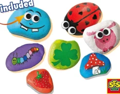 SES CREATIVE Askartelutarvikkeet-Kivien Maalaus Setti