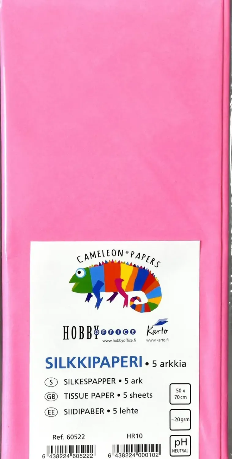 Ei merkkiä Askartelutarvikkeet-Silkkipaperi 50X70 Cm Pinkki 5 Ark