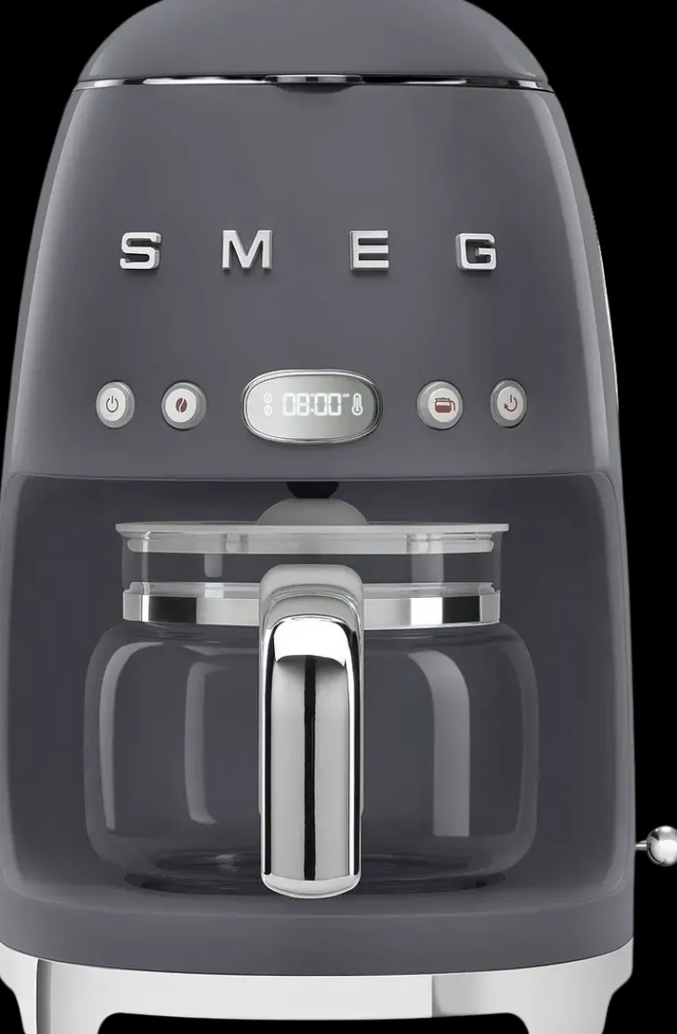 Smeg Kahvi Ja Tee-Kahvinkeitin Dcf02Greu 1,4 Litraa, Harmaa