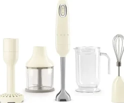 Smeg Ruoanvalmistuskoneet-Sauvasekoitinsetti, Kermanvalkoinen