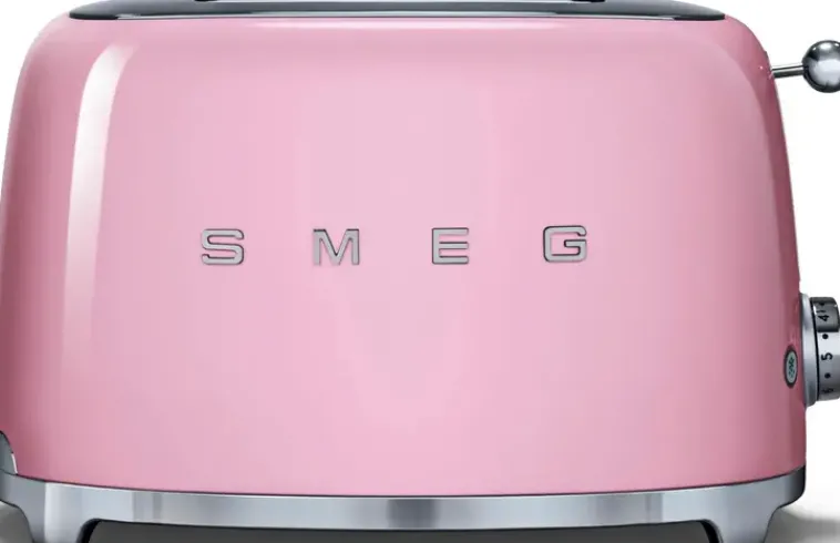 Smeg Kypsentäminen-Tsf01Pkeu 2-Viipaleen Leivanpaahdin Pinkki