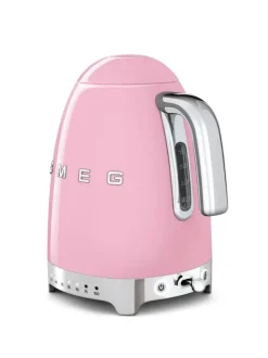 Smeg Kahvi Ja Tee-Vaaleanpunainen Vedenkeitin Lampotilansaadolla Klf04Pkeu