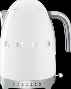Smeg Kahvi Ja Tee-Valkoinen Vedenkeitin Lampotilansaadolla Klf04Wheu