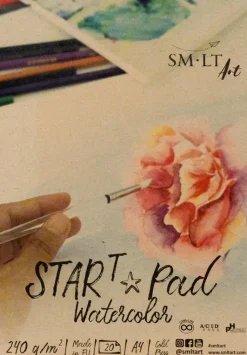 SM-LT Askartelutarvikkeet-Smlt Star T Akvarellilehtio 240G A4 (20)