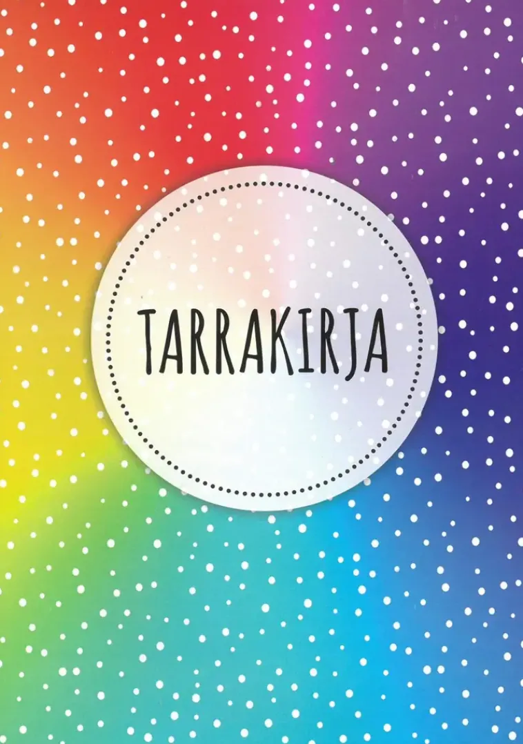 J.K. Primeco Askartelutarvikkeet-Tarrakirja A5 Sateenkaari 20 Sivua