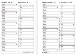 Clearance Taskukalenteri Futura Mini, Musta Kalenterit