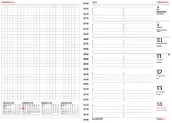 Clearance Taskukalenteri Unika Mini, Musta Kalenterit