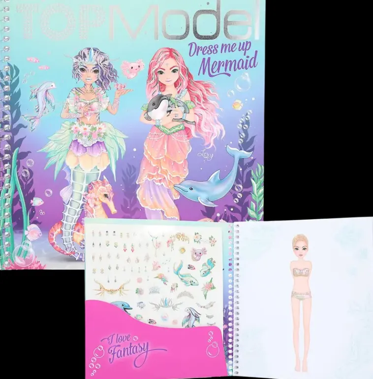 TOPModel Askartelutarvikkeet-Dress Me Up Tarrakirja Mermaid