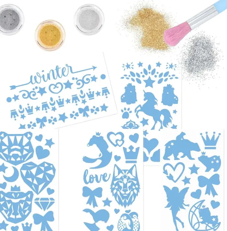 TOPModel Askartelutarvikkeet-Kimalletatuointisetti Iceworld