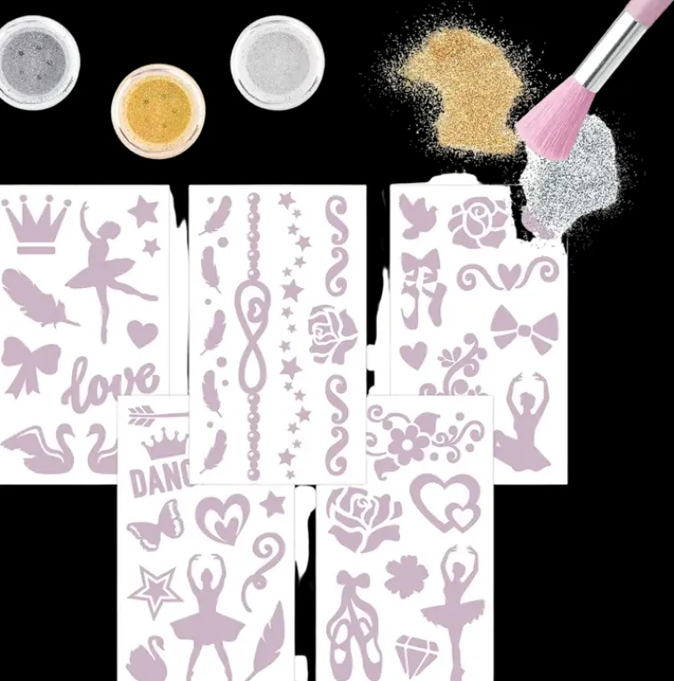 TOPModel Askartelutarvikkeet-Kimalletatuointisetti Ballet