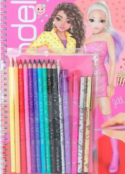 TOPModel Askartelutarvikkeet-Suunnittelukirja & Varityskynat