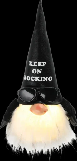 New Tonttu Keep On Rocking Led-Valolla 26 Cm Sesonkijuhlatarvikkeet