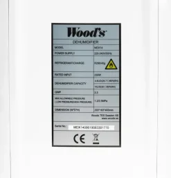 Wood's Ilmastointi Ja Huoneilma-Mdx14 Kosteudenpoistaja Kylpyhuoneeseen Max 40M2